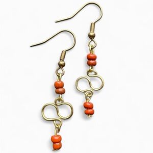 🎉Host Pick🎉 Brown Infinity Earrings Handmade